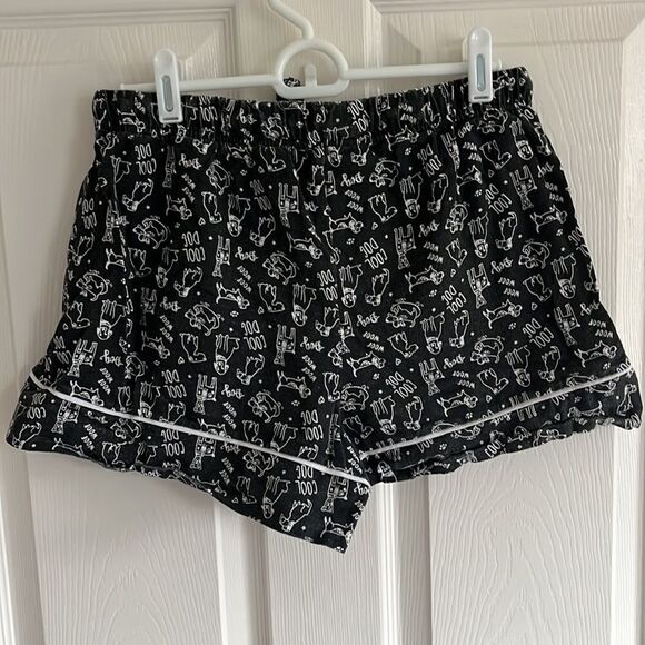 Dog Print Pajama Shorts - Picture 4 of 7